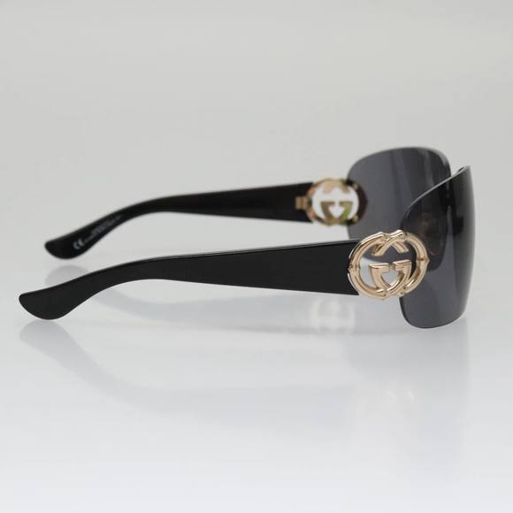 GUCCI Sunglasses Plastic Black Auth yk15937 - Picture 6 of 12